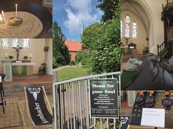 Bilder von der offenen Kirche in Wacken 2023
